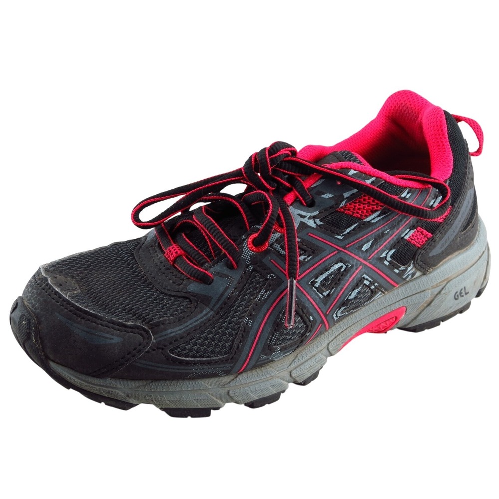 Asics Venture 6 Running Shoes Gray Fabric Women 6‎ Medium